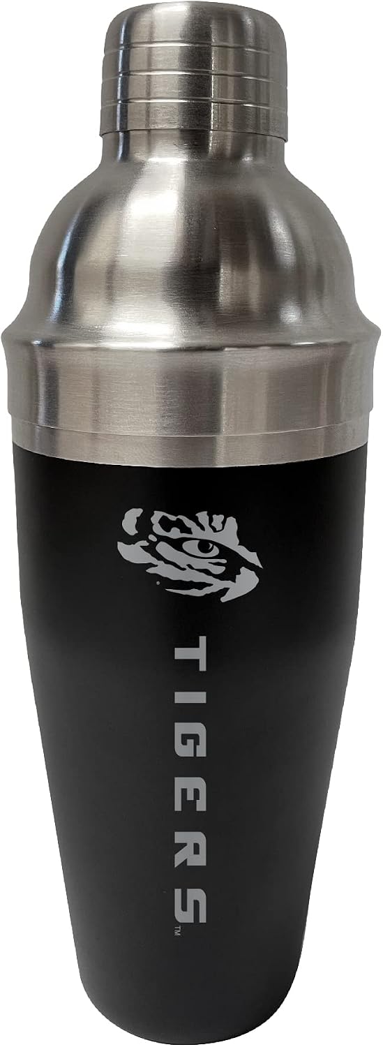 LSU Tigers 24 oz Stainless Steel Cocktail Shaker Officially Licensed Collegiate Product