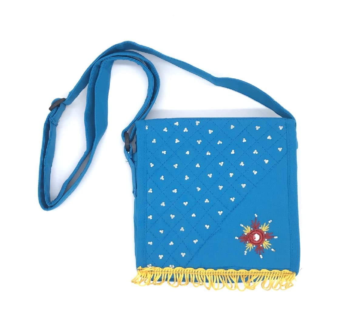 SriAoG Handmade Ladies Sling Bag | Sling Crossbody Bag for Women Medium Size Travel Bag Handcrafted Shoulder Bag Valentine’s Day Gift Blue (B0BTD9CT3Q) Amazon Price History, Amazon Price Tracker