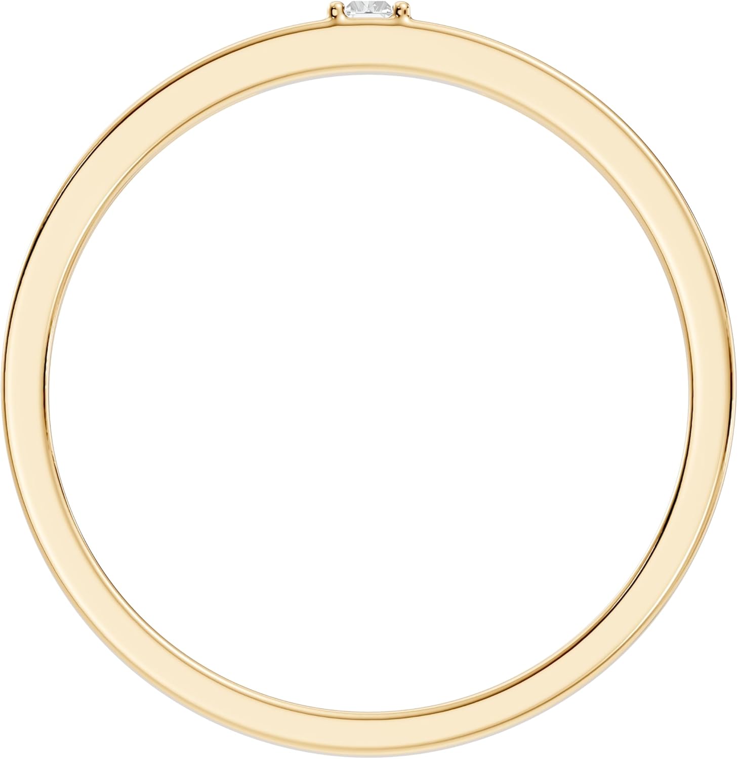 Wedding Band Ring for Women 5mm CZ – 24K Gold Plated 925 Sterling Silver Minimalist Stackable Band | Gift for Her (Sizes 5–12)