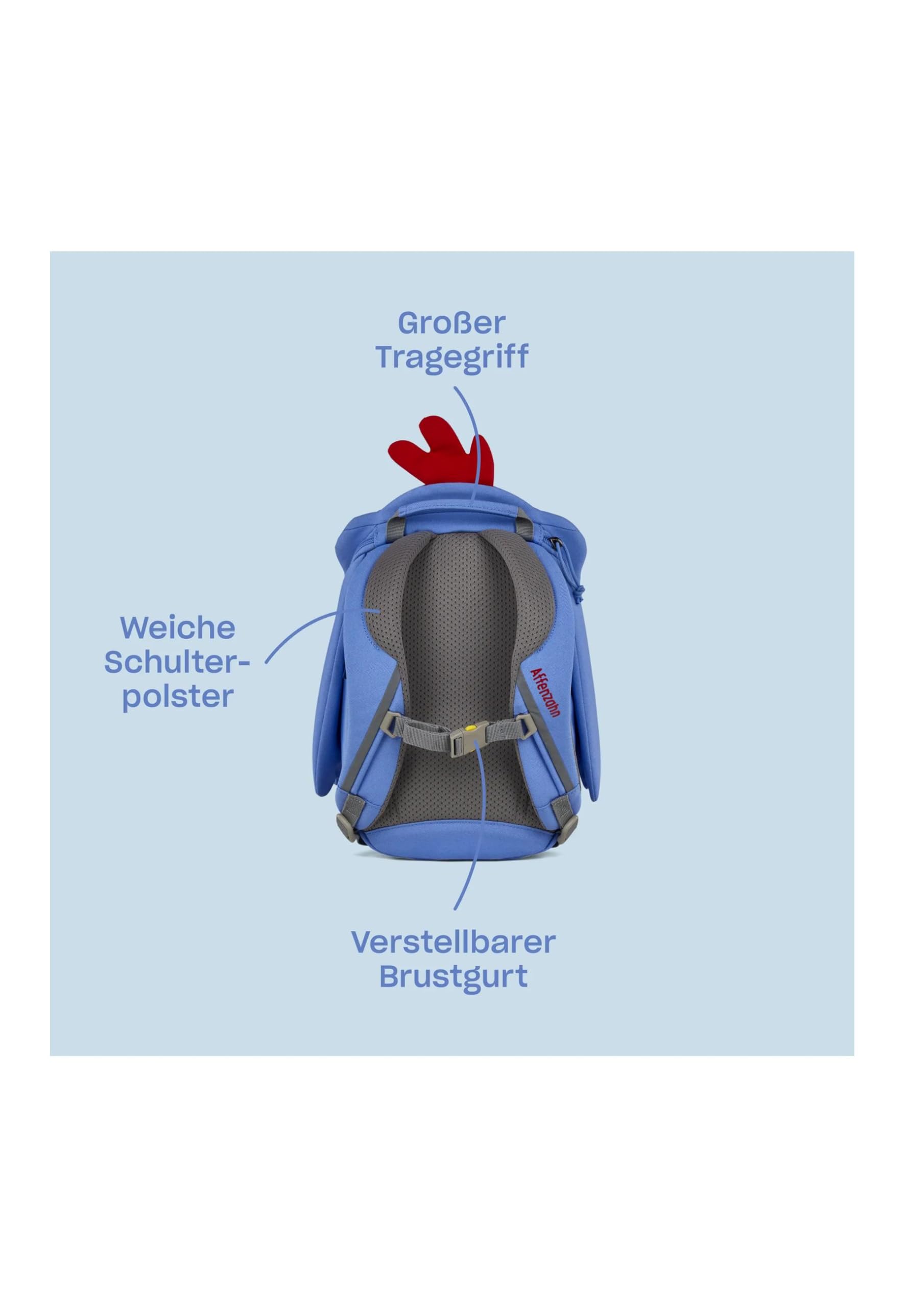 Affenzahn Kleiner Freund Nursery Backpack dla 1-3 lat dzieci w przedszkolu i dzieci rucksack dla przedszkola