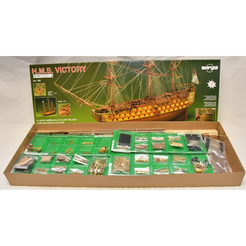 Generico - Mantua Model 782 - H.M.S. VICTORY - SERGAL - 1:78 - Komplettes Montageset aus Holz und Metall zur Selbstmontage