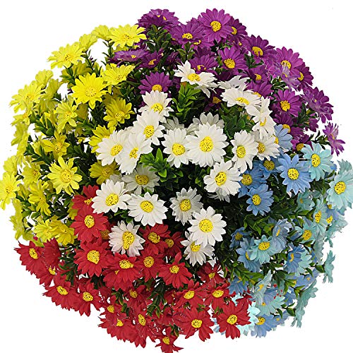 Aitisor Artificial Flowers Fake Colorful Daisy For Home Table Centerpieces Decoration (Multi-Color) #TOP21
