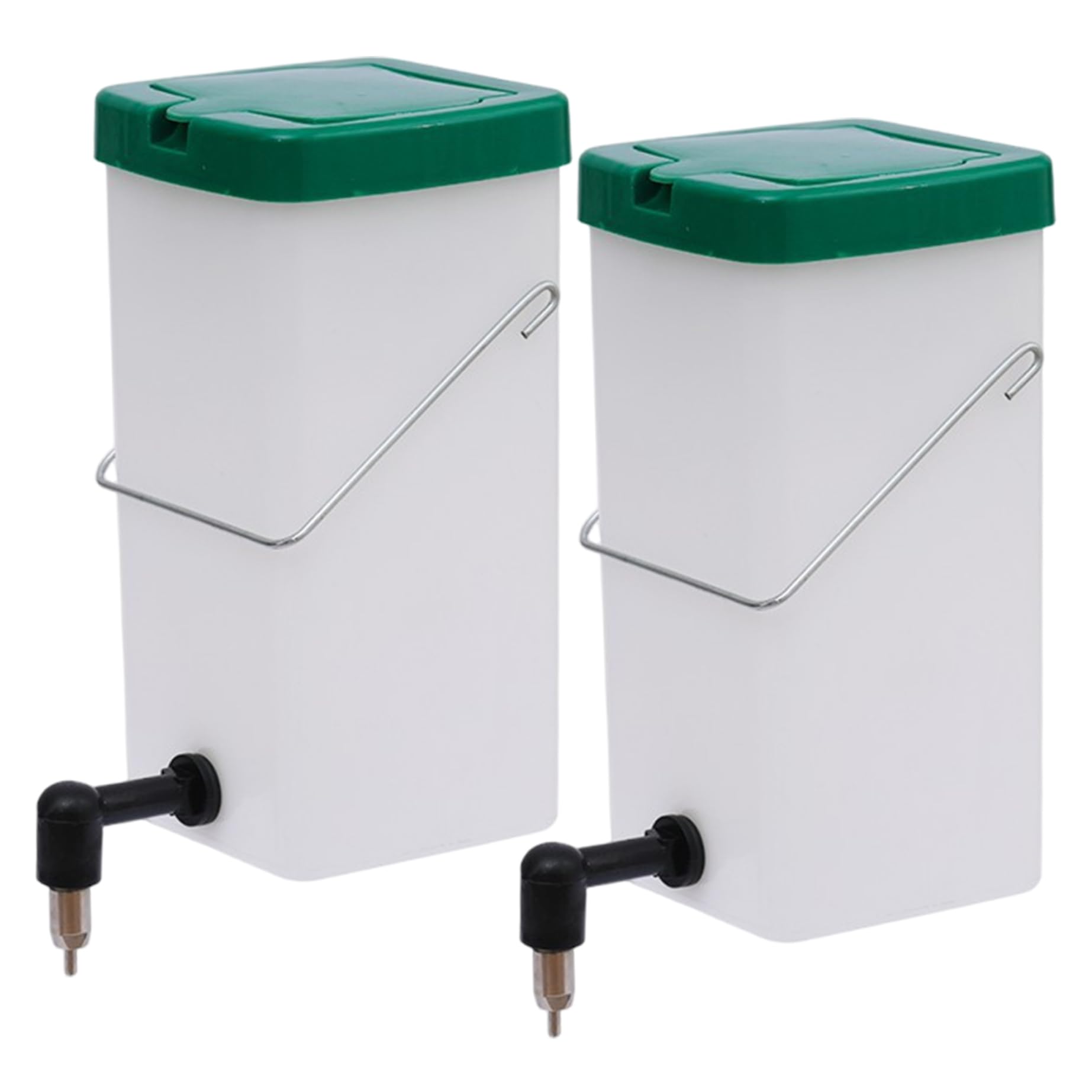 2pcs Bouteille d'eau de Lapin 1l de capacité Lapin Fuite avec Un Mamelon en Acier Inoxydable pour Petit Animal Compagnie Bunny Ferret Hamster Guinée Pig Bottle