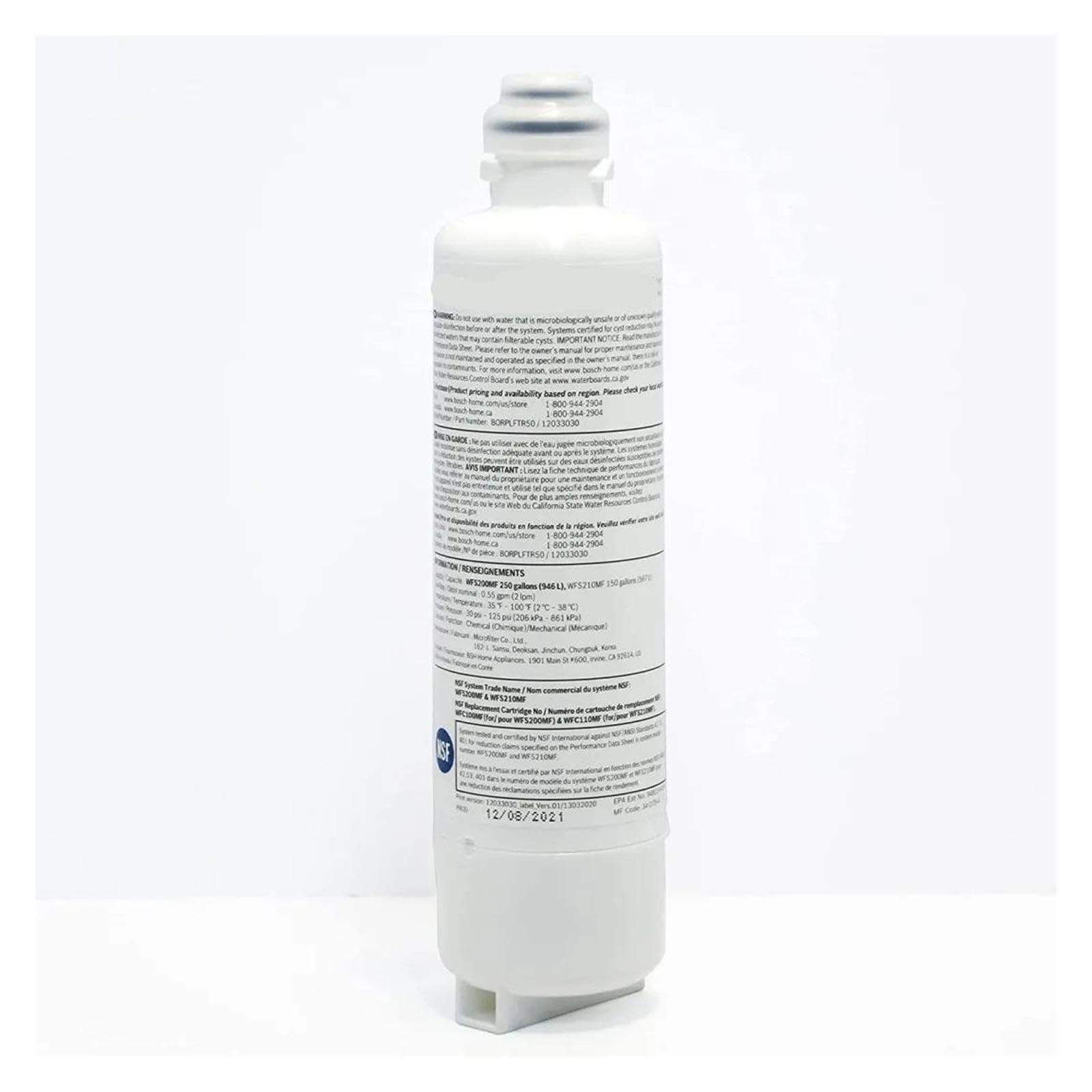 Reemplazo compatible con filtro de agua for refrigerador Bosch