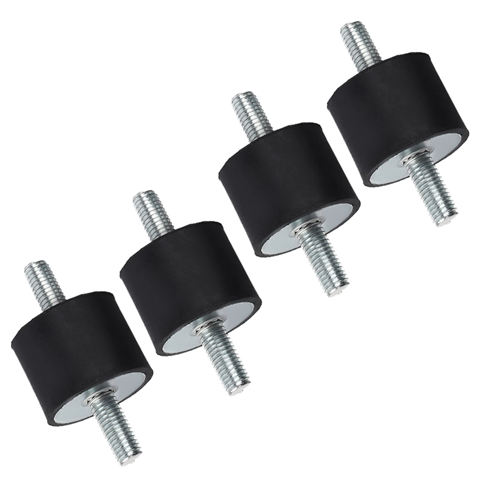 Supports Anti-Vibrations en Caoutchouc M10 40x30mm pour Compresseur d'Air, Isolateur de Vibrations Haute Durabilité, 4 Pièces