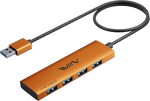Miniatura 14 de Concentrador USB 3.0, extensor divisor USB de 4 puertos, adaptador portátil multipuerto de datos para laptop, Xbox, unidad flash, disco duro,