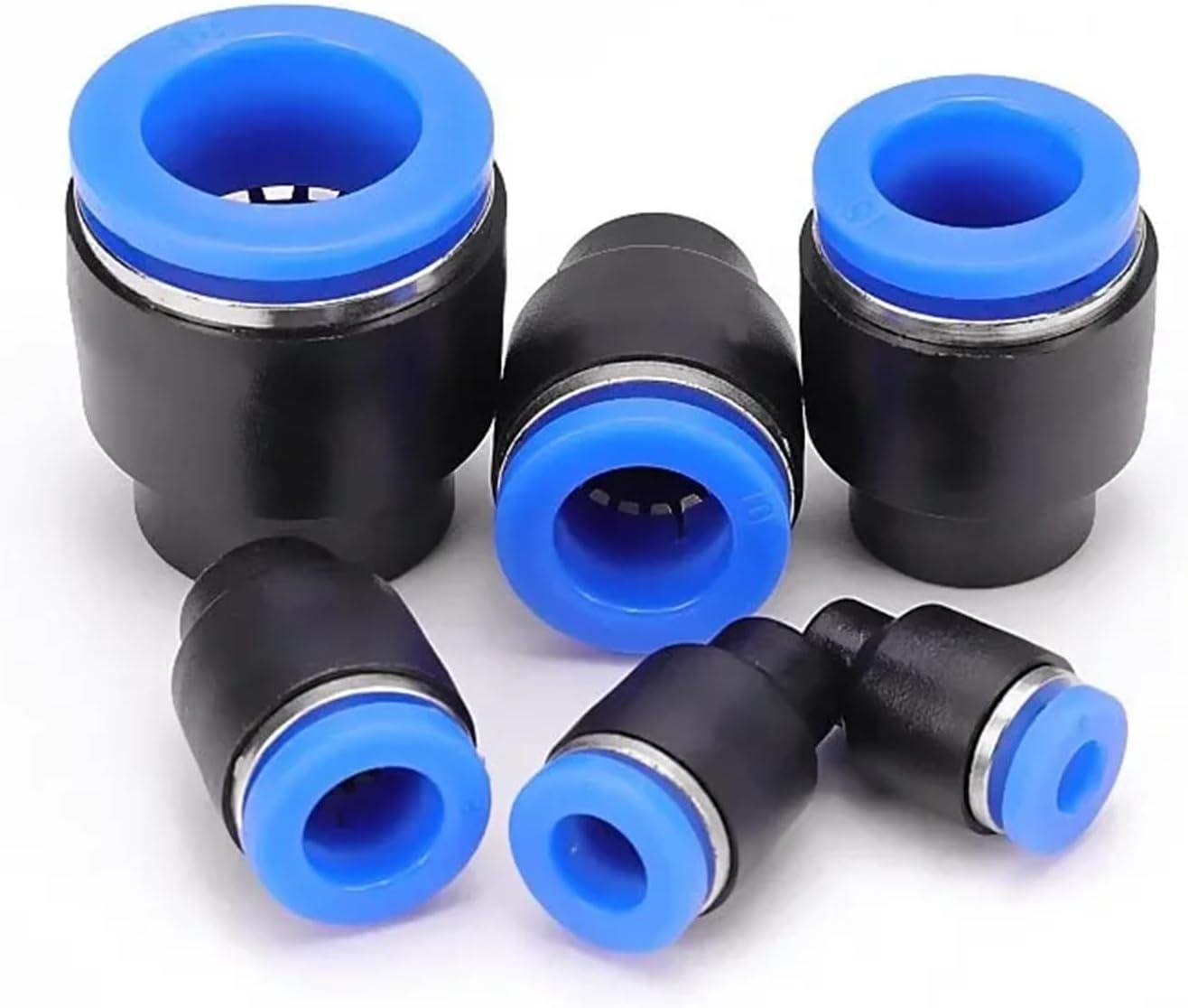 20/100pcs 4/6/8/10/12mm Pneumatic Plug Fittings Quick Nylon Fitting PP PPF Hose Tube Push Fit Dustproof Seal Connector Air Line (Color : PP-4, Size : 100 pcs)