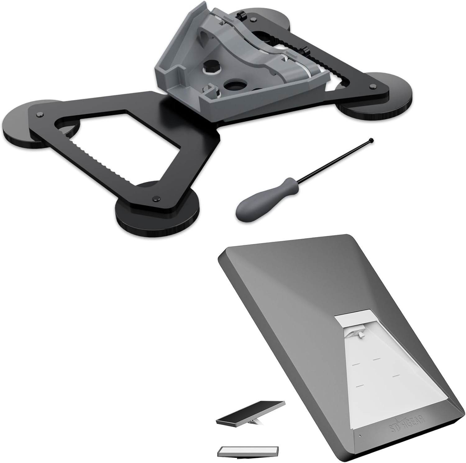 Starlink Mini Case, Mini Protective Cover Liquid Silicone Case for Starlink Satellite Dish, Starlink Minis Mount, Magnetic with 200lbs Heavy Duty Magnet Bases, Starlink Minis Accessories Car RV Mount