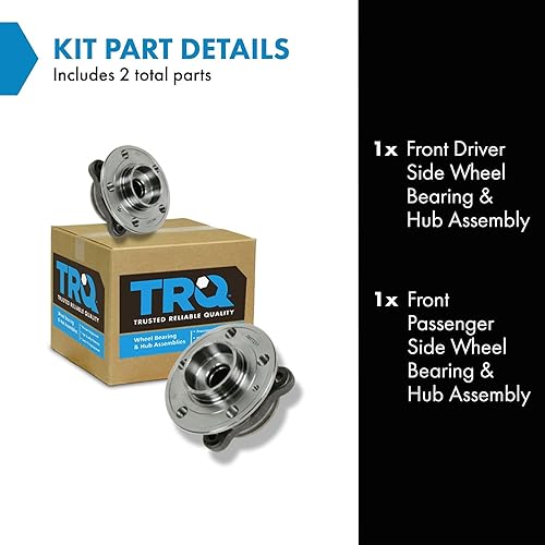 Vista 21 de TRQ Juego de 2 rodamientos de rueda trasera y conjunto de cubo con sensor ABS compatible con Ford Transit Connect 2014-2018