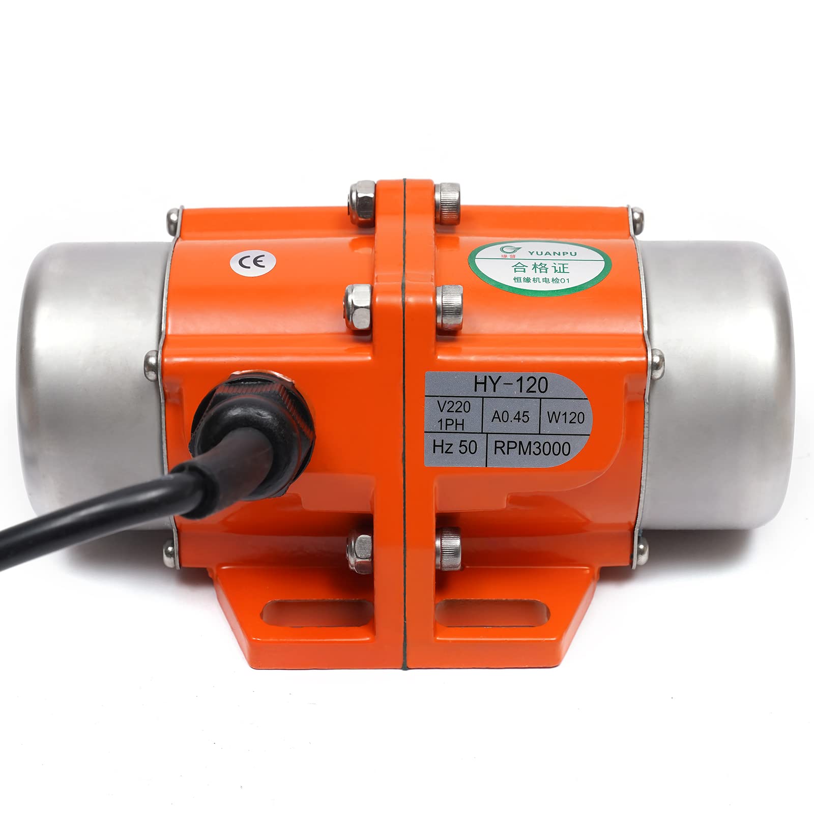 Motore a vibrazione elettrico, 3000 giri/min, vibratore a 1 fase, motore monofase per minerari, metallurgia carbone, elettricità edilizia