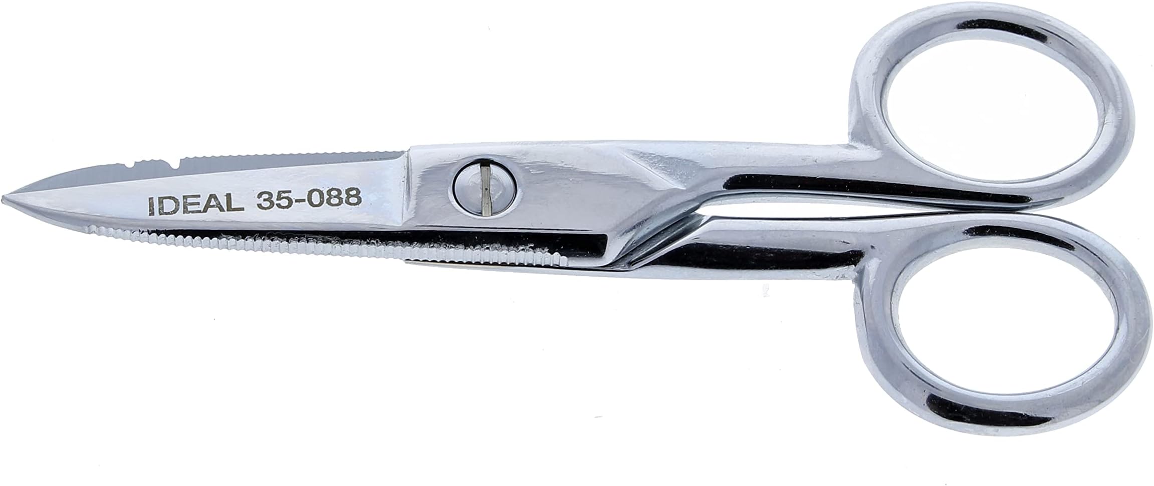 IDEAL Electrical 35-088 Electrician's Scissors, Heavy-Duty Scissors 22-24 AWG stripper 5 1/2 in., 1 Scissor