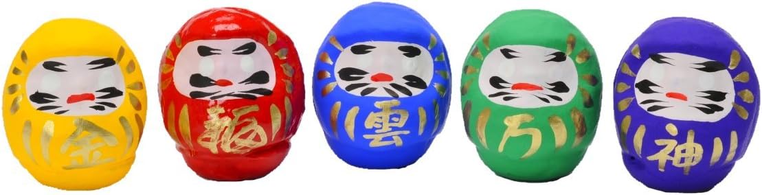 Amazon Co Jp 高崎だるま かわいいだるま カラーだるま 0 2号 5個セット ホーム キッチン