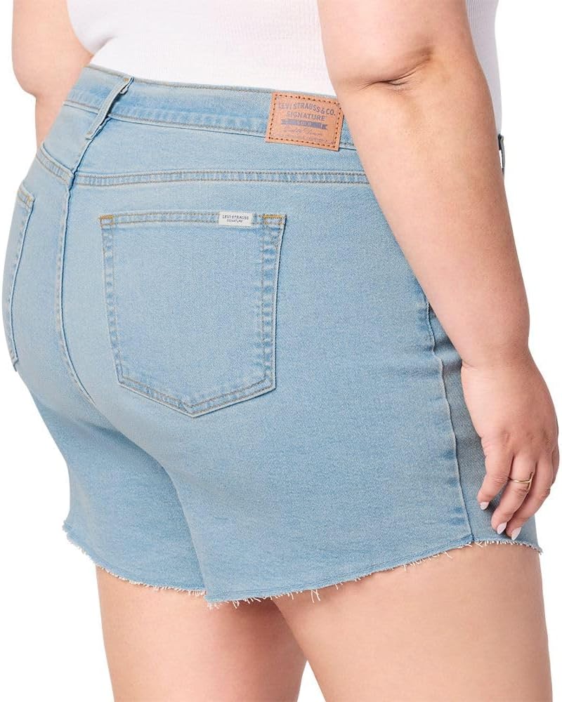 Levi Strauss Signature Gold Women's Size Heritage Original Mid-Rise 4" Shorts Stretch Denim (Available in Plus) - Image 5