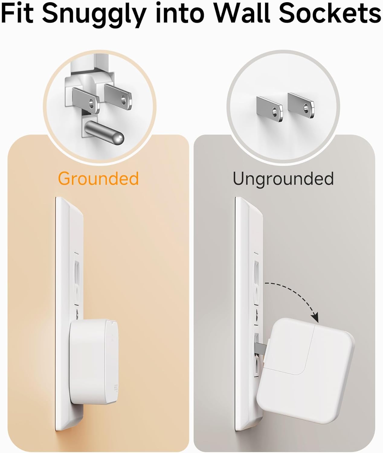 Slim Flat USB C Wall Charger,4 Ports Ultra Thin Foldable Wall Plug with Smart IC,Dual USB and Dual USB C Charger Block for iPhone, iPad, iPod, Android,Samsung Galaxy,and More - Image 5