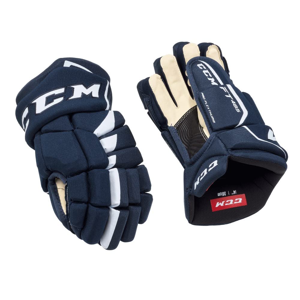 CCM JetSpeed FT485 Senior NAVY/WHITE14 Eishockey Handschuh Sport & Freizeit