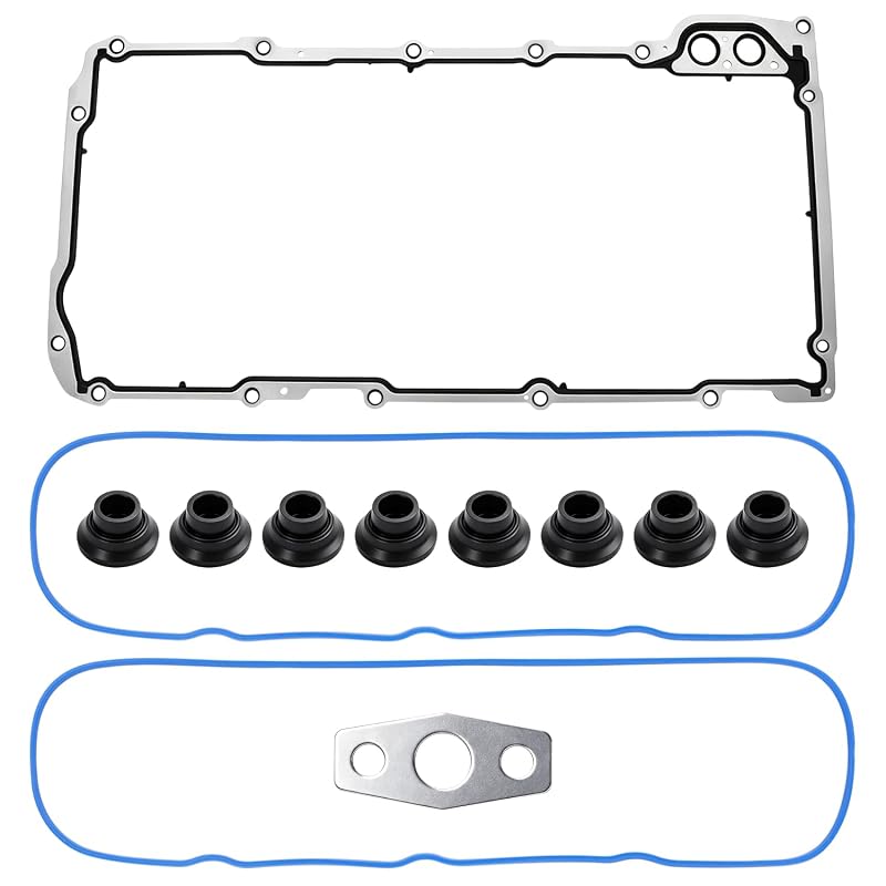 Kit de juntas do cárter e da tampa de válvulas GZZTORES 12612350 12637683 para motores GM V8 – 1 conjunto
