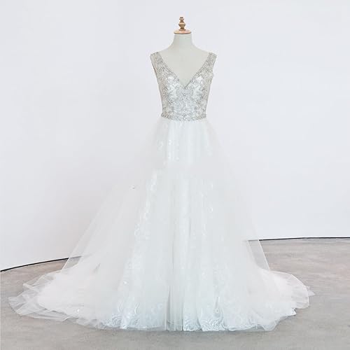 Miniatura 5 de Vestido de maniquí femenino con ruedas, altura ajustable de 51 a 75 pulgadas, cuerpo de torso de maniquí, superficie de maniquí de costura hecha de