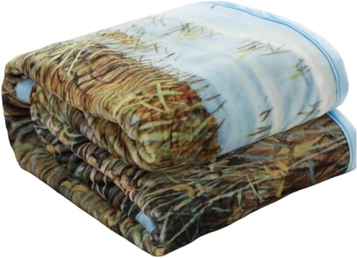 Deer 5.3 Lbs Animal Blanket Queen Size Warm Plush, Heavy