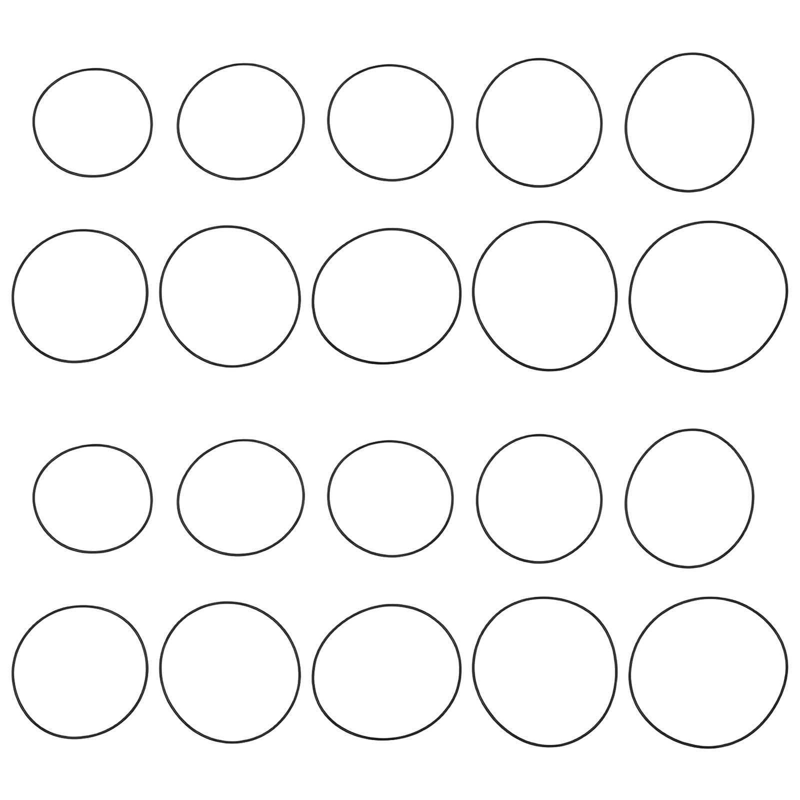 SG Store 20Pcs 0.7mm Rubber Watch Case Back O Ring 31mm-40mm for Watch Repair Black