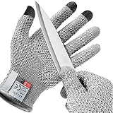 TELION Cut Resistant Gloves, EN388 Level 5 Cut Resistant Gloves, No Cut Gloves, Cut Proof Gloves, Fo