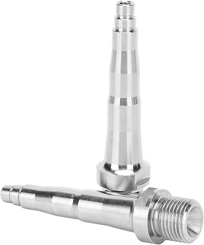 VGEBY Pedal Spindles, 2Pcs Alloy Pedal Spindles Fit for (73mm) and Spare Supplies Axle