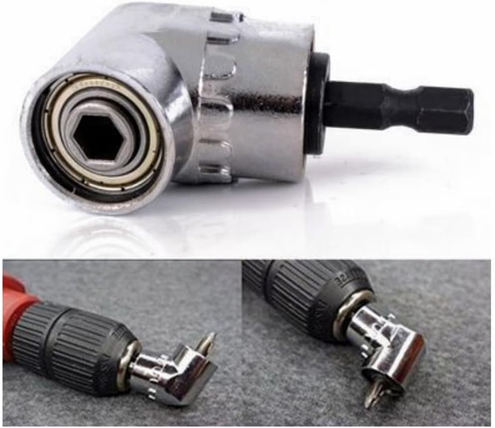 GTC Heavy duty 105° Right Angle Power Drill Adapter with Magnetic Bit Socket and Quick Change Drive (DDC-3018)