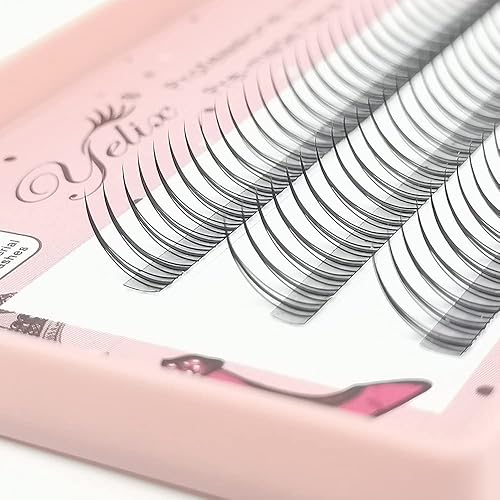 Miniatura 4 de Pestañas con forma de AM de 3 líneas de 0.003 in, curvadas en C, prefabricadas de seda, 0.551 in