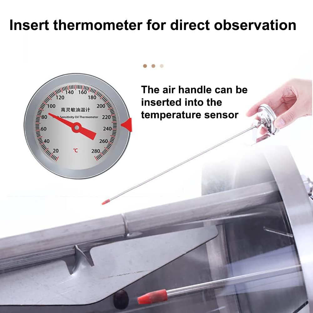 Macchina Torrefazione Caffè Domestica - Tamburo 500g, Torrefattore Automatico Chicchi - Foto 10