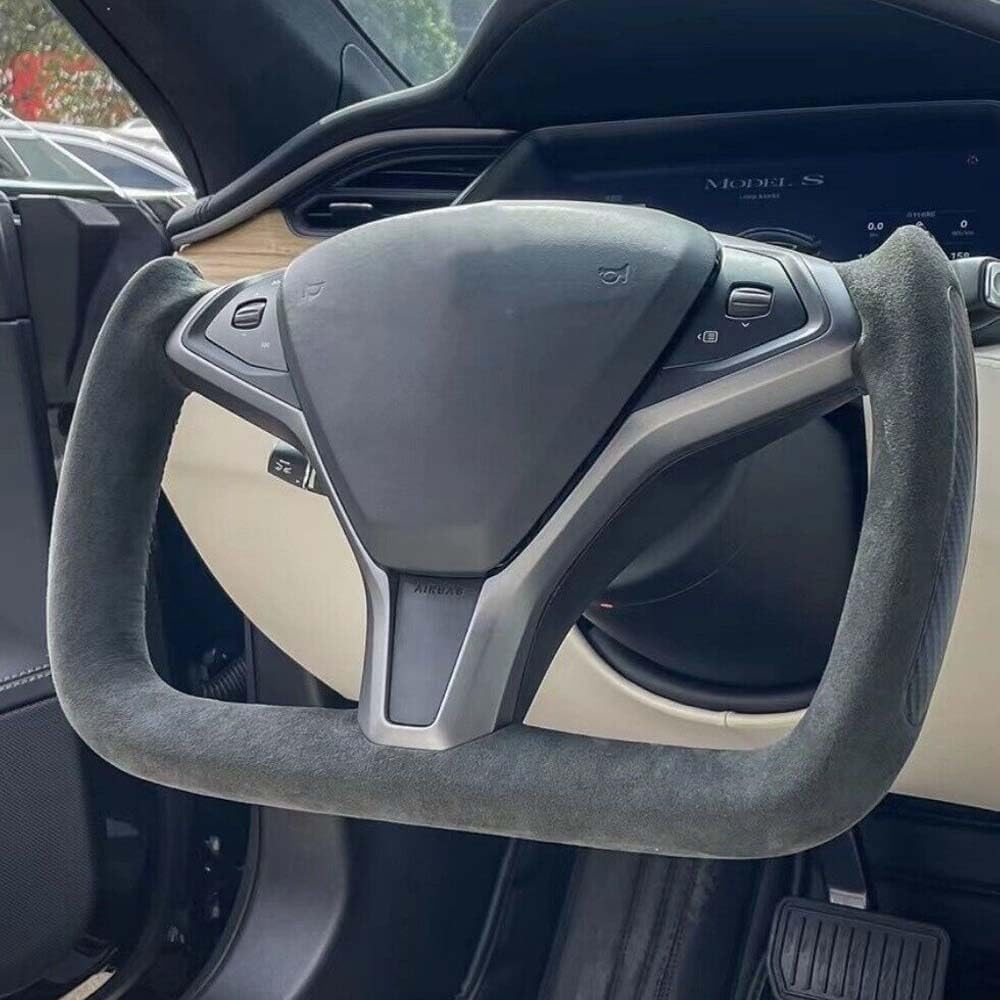 Yoke Steering Wheel with Heated Leather for Model X/S 2014-2020