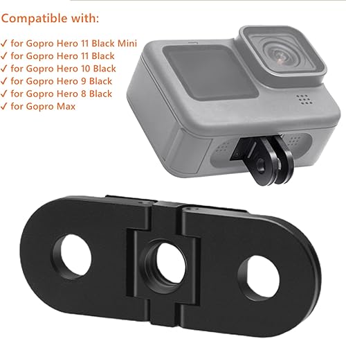 Miniatura 2 de Dedos plegables de repuesto para Gopro, adaptador de base de montaje plegable magnético con puerto de conector de trípode estándar de 14, compatible
