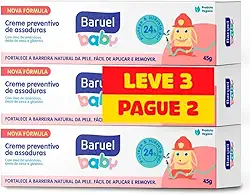 Kit 3 Creme Preventivo de Assaduras 45g Leve 3 Pague 2- Baruel Baby