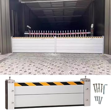 Reusable Flood Protection Barriers for Garage Door, 3/4/5/6/7/8/9/10/11/12/13ft Long Commercial Aluminum Unit Module Design Flooding Prevention Control Baffle Water Stopper Panel, DetachableH