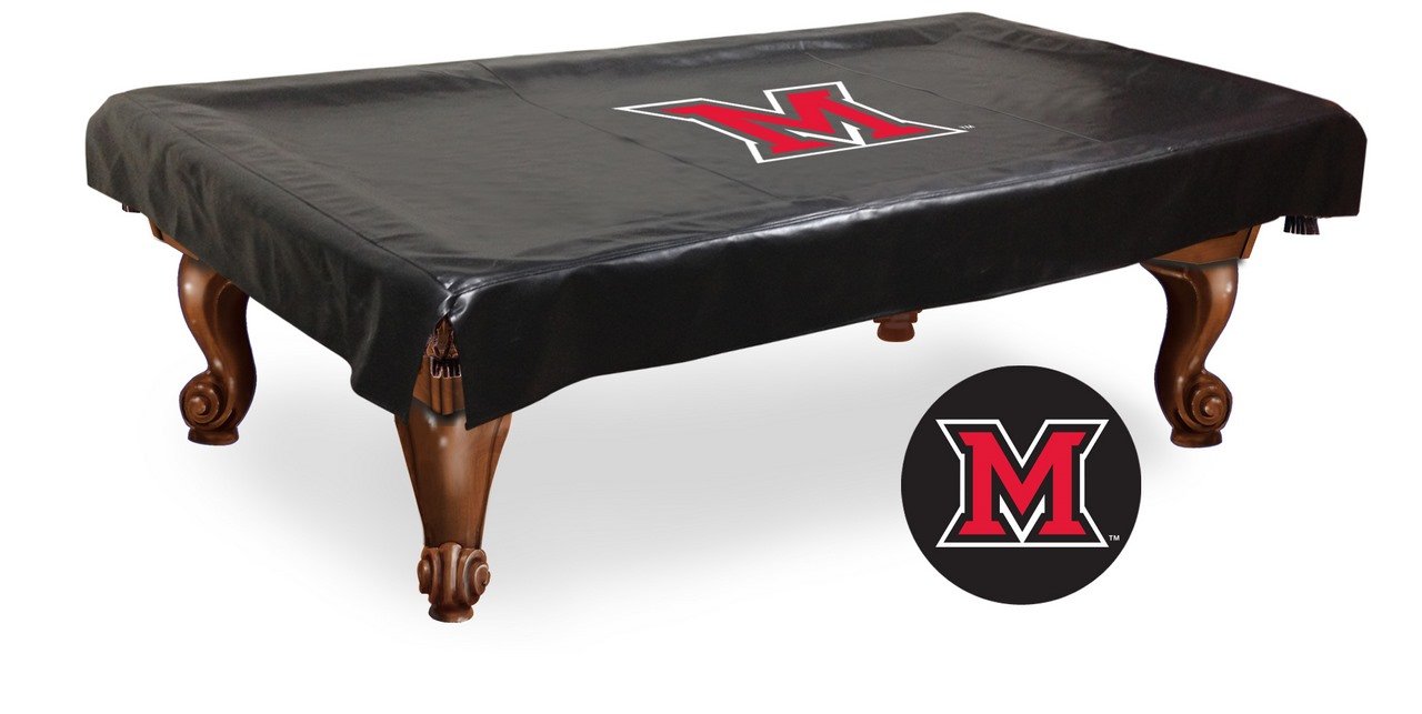 NCAA Miami (Ohio) Redhawks Billiard Table Cover, 8-Feet