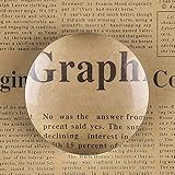 BIJIA 拡大鏡 ルーペ アクリル 半円形 半球 文鎮鏡 地図 新聞 雑誌 拡大 クリスタル ペーパーウェイト 文鎮 デスクルーペ (65mm)