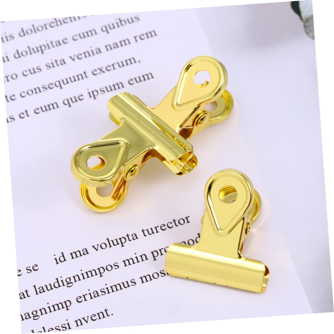 Operitacx 45pezzi Clip Metallo Con Cerniera Per Carta Fermagli Rame Per Ufficio e Casa Design Elegante e Resistente e Opaco