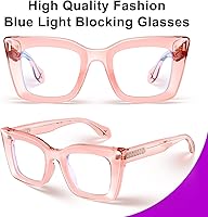Vista 3 de VISOONE Cat Eye Blue Light Blocking Glasses TR90 Anti-glare Women Calida