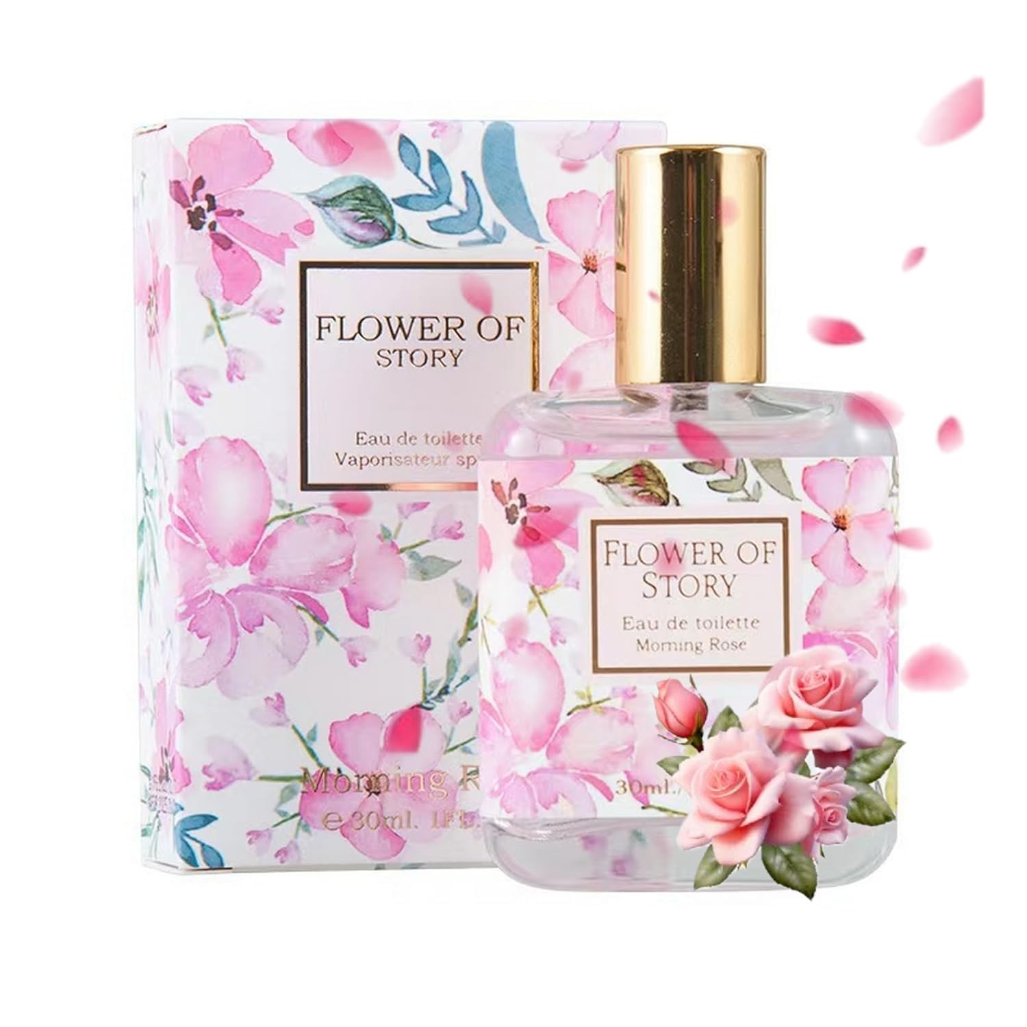 Romantic Girl Perfume Fruit Fragrance Fresh Fragrance Maiden Eau de Toilette 30ML (Rose)