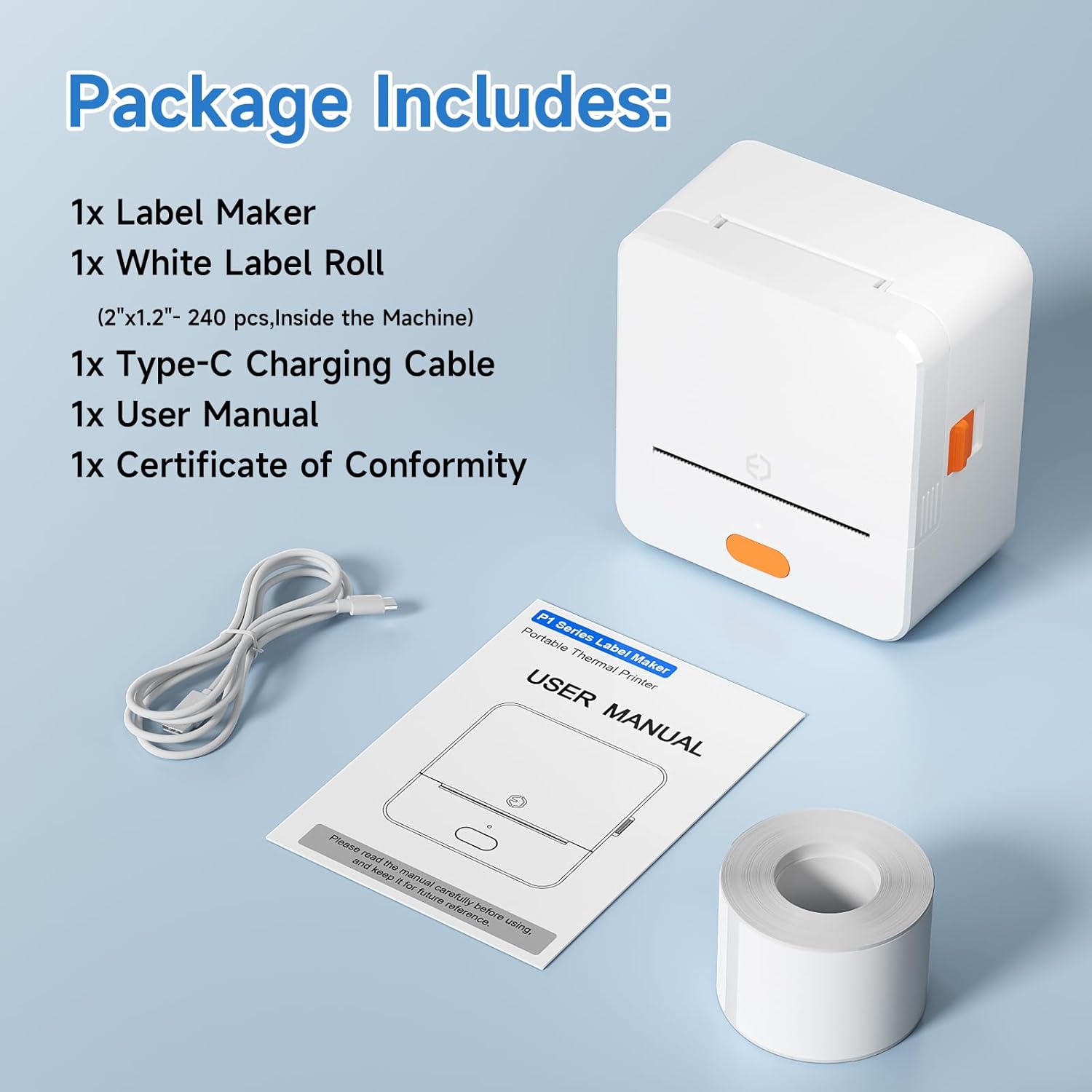 Various label shapes and sizes supported by DETONGER P1