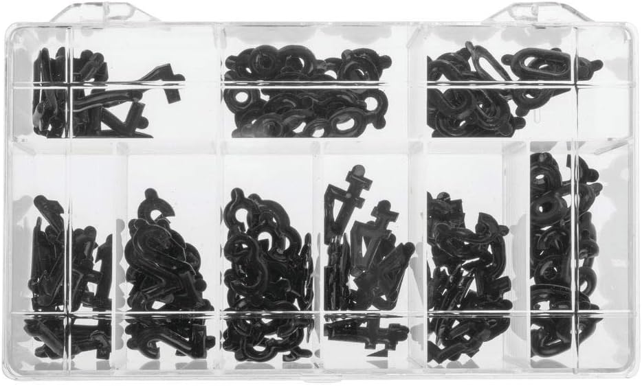 Black Plastic Embossed Deli Tag Number Set - 1H