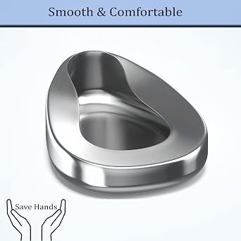Stainless Steel Bedpans Firm Thick Stable Bedpan Heavy Duty Smooth Countoured for Male Female Bed-Bound Patient Personal Care