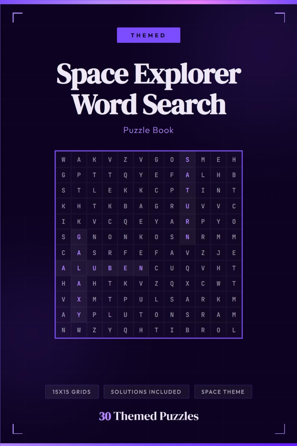 Space Word Search Puzzle Book: Cosmic Word Find Puzzles for Space Lovers, Adults and Kids