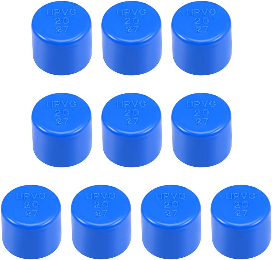 sourcing map 20mm Schedule 20 PVC Pipe Cap Fitting, Slip End Caps DWV