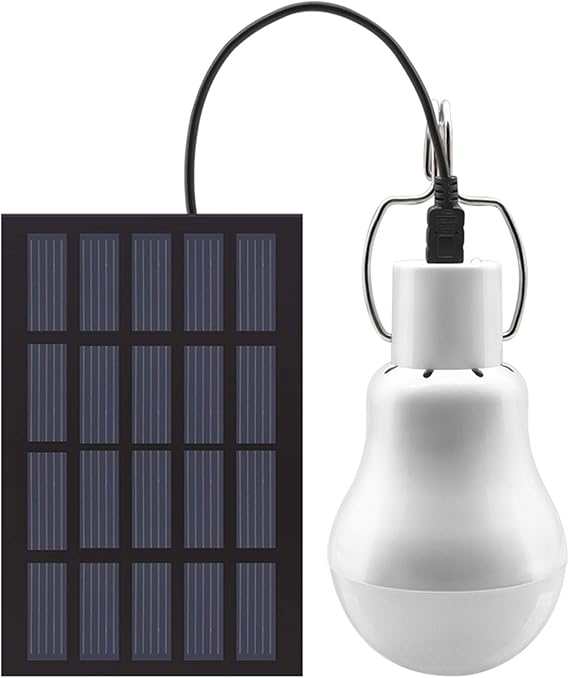 Lampe Solaire Portable Pour Tente Et Camping – LED, Avec Timer, étanche, Design Moderne