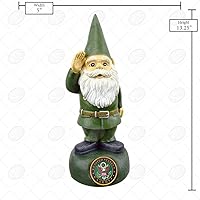 Vista 6 de Red Carpet Studios 35161 Military Garden Gnome, Ejército de los Estados Unidos