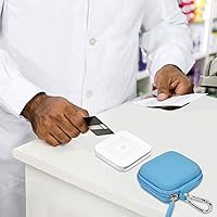 Vista 7 de Estuche para lector de tarjetas con chip, bolsa de transporte resistente. Compatible con Square A-SKU-0485, lector sin contacto y con chip con cable