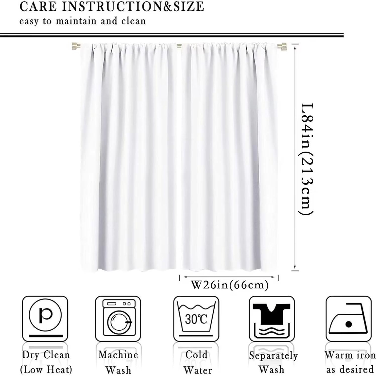 Coffee Curtains Retro White Board Coffee Cups Vintage Rustic Farmhouse Retro Kitchen Window Treatment for Living Room Cafe Rod Pocket Blackout Decor Window Drapes 52x84in, Style-2