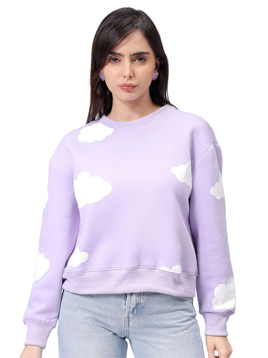 Freehand by The Indian Garage Co Women Relaxed Fit Graphic Print Crewneck Sweatshirt-picture-15