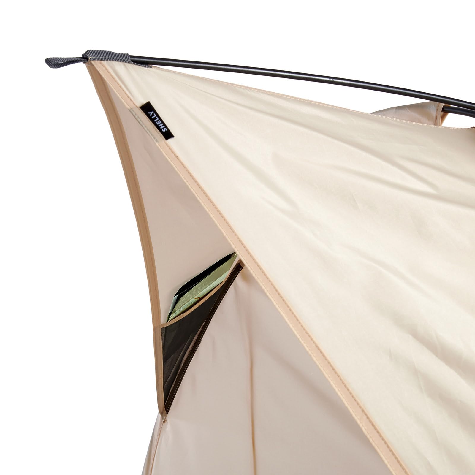 Uquip Tenda da spiaggia Shelly Sand I 165 x 140 x 120 cm, UPF 50+, tenda da spiaggia per proteggere da sole, vento e pioggia, tenda da spiaggia portatile, ideale per spiaggia, campeggio e picnic