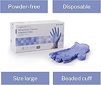 Vista 3 de McKesson Confiderm 3.5C Nitrile Exam Gloves, Non-Sterile, Powder-Free, Blue, Large, 200 Count, 1 Box