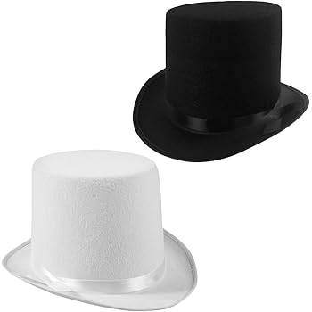 black party top hats